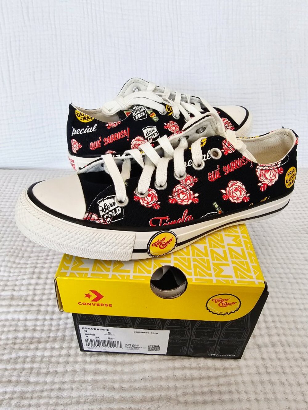 😍NWT😍 Converse x Topo Chico Chuck Taylor All Stars, Womens Size 8/Men's 6 - Picture 5 of 16